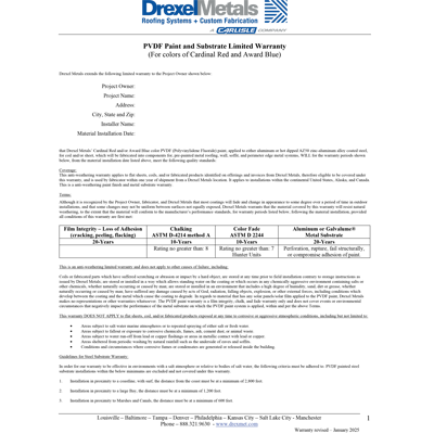 drexel metals product card