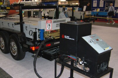 A picture of a hotmelt machine.
